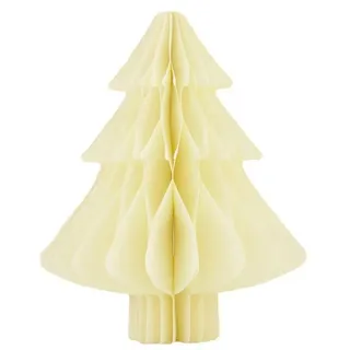 DIJK Weihnachtsfigur Dijk Baum aus Papier off white Ø 14 x 18 cm beige