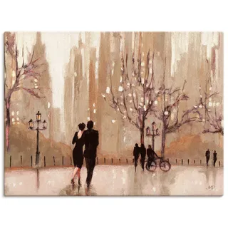Wandbild ARTLAND "Ein Abend in der Natur", beige (farbe bild(er): naturfarben), B:120cm H:90cm, Bilder, als Leinwandbild, Poster in verschied. Größen