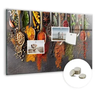 Dekorative Magnettafel 60x40 cm - Magnetwand - für Fotos, Karten und Notizen - Fotowand - Memoboard - Magnetpinnwand - Wanddekoration - Gewürze a...
