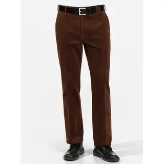 Cordhose, Herren, Gr. 58, Normalgrößen, braun (cognac), 98% Baumwolle, 2% Elasthan, unifarben, lang, Hosen