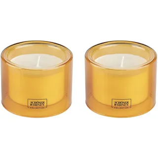 Schöner Wohnen Vanilla M Duftkerze 2 St. orange