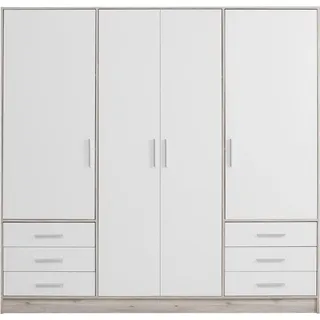 Forte Jupiter 207 x 200 x 60 cm Sandeiche Nachbildung/weiß