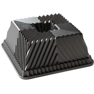 Nordic Ware Backform Bundt Squared Pan Aluminium Gold, 20,3cm x 20,3cm, NW 80577