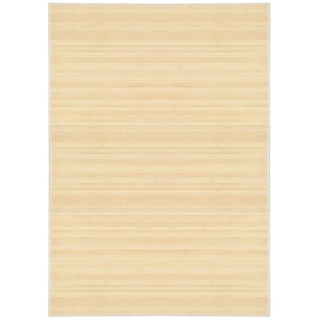 Teppich Bambus 160x230 cm Natur, furnicato, Rechteckig beige|braun