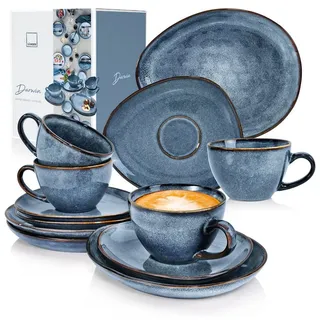 sänger Darwin Kaffeeservice 12-tlg. blau