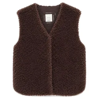 Mazine Faux-Fur Weste S Braun