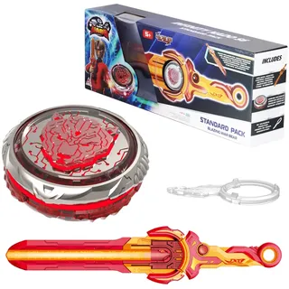 Infinity Nado Kreisel für Kinder Metall Spielzeug Jungen, Battle Tops Kreisel Launcher Spielzeug, Spinning Tops Jungen ab 5 6 7 8 9 10 11 12 Jahre, Starter Pack Blazing War Bear