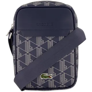 Lacoste Herren Beuteltasche VERTICAL CAMERA BAG, Handtasche,Umhängetasche,Schulterriemen,Tunnelzug,DUNKELBLAU/WEISS (M83),Einheitsgröße (One Size) - Einheitsgröße