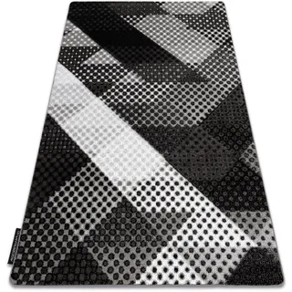 Teppich Intero Balance 3d Punkte Grau Grey 280x370 Cm