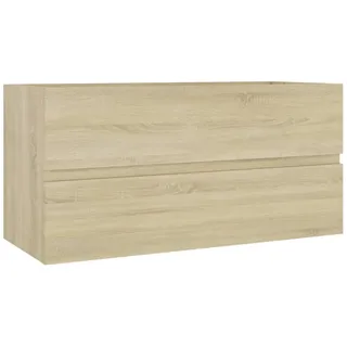 vidaXL Waschbeckenunterschrank Sonoma-Eiche 90x38,5x45cm Holzwerkstoff