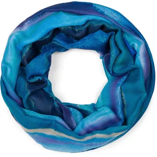 Stylebreaker Loop Aquarell Farbverlauf Viskose, Dunkelblau-Blau | Gr.: onesize