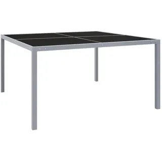 vidaXL Gartentisch 130 x 130 x 72 cm Grau