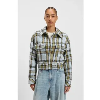 BOSS für Damen. 50535225 Jatwedi Jacke blau (S), Lässig, Baumwolle