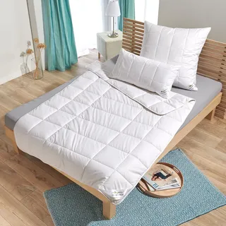 Traumschlaf Alpaka Bettdecke Pako medium, Füllung: 100% Alpakawolle 160x210 cm - weiß