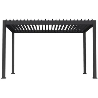 Home Deluxe Pergola 4,07 x 2,97 m inkl. 0 Seitenteilen Grau