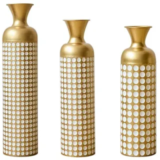 Lvhom Bodenvase, Gold, Metall, 83 cm, Dekoration, Vasen, Bodenvasen
