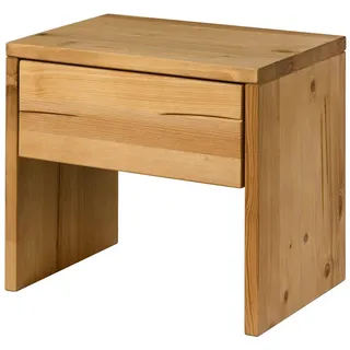 MASSIVMOEBEL24.DE Nachtschrank FICHTELBERG 50 x 35 x 46 cm Beige