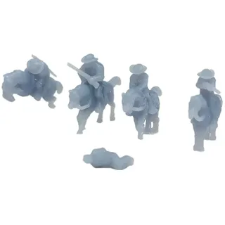 Outland Models Eisenbahnlandschaft Western-Cowboys zu Pferd 1:220 Spur Z