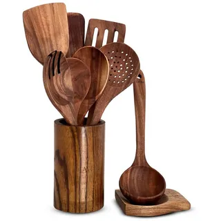 layba Teakholz Küchenutensilien-Set (8-teilig)