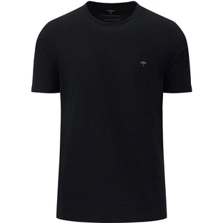 T-Shirt FYNCH-HATTON "FYNCH-HATTON Basic T-Shirt" Gr. L (54), schwarz Herren Shirts T-Shirts unifarben