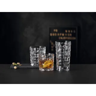 Nachtmann Whiskey-Set Bossa Nova SOF 4tlg. Kristall, Kristalloptik Transparent Klar
