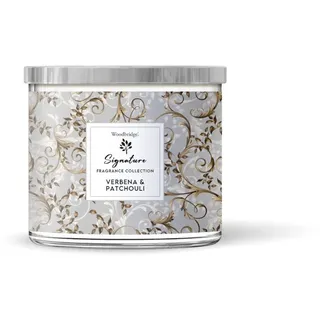 Woodbridge Duftkerze im Glas mit Deckel | Verbena & Patchouli | Duftkerze Patschuli | Kerzen 3 Docht | Kerzen lange Brenndauer (40h) | Geschenk für Frauen
