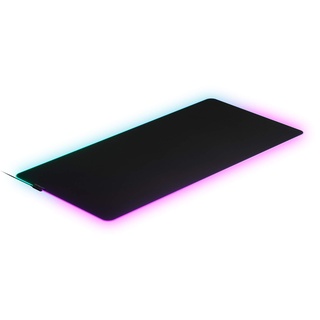 SteelSeries QcK 3XL Prism RGB - Gaming-Oberfläche - Optimiert für Kapillarproben - 2 Zonen RGB-Beleuchtung – Schwarz - (1220mm x 590mm x 3mm)