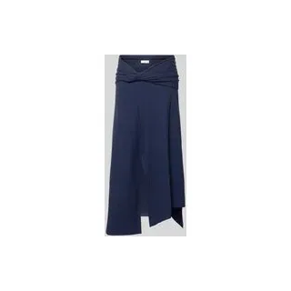 Midikleid im asymmetrischen Design, Marine, M