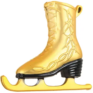 Set mit 4 Hängegleitern – Farbe Gold – Effekt matt – L 8 x H 7,5 cm