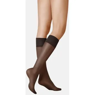Kunert Satin Look 20 Kniestrümpfe 1-Paar Schwarz 39-42