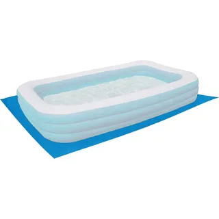 Poolunterlage rechteckig Family Pool 262x175cm 110g m2 PE Bodenfolie Schutz