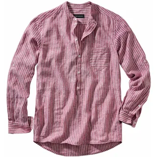 Mey & Edlich Herren Oberhemd Regular Fit Rot gestreift - 43