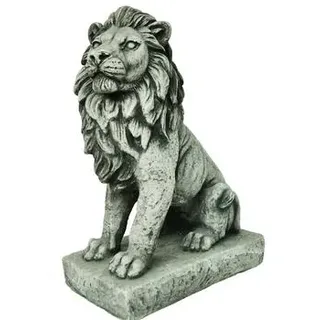 Denscho Stein-Löwe, 35 cm, links schauend, Grau
