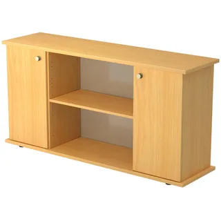 bümö Sideboard, Buche, Holzwerkstoff, Buche, 3 Fächer, 166.1x84x44.8 cm, FSC Mix, Wohnzimmer, Kommoden & Sideboards, Sideboards