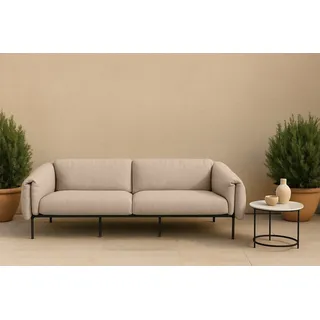 3-Sitzer OTTO HOME "Lumi", weiß (milk), B:226cm H:73cm T:96cm, 100% Polip, Sofas, Outdoor Gartensofa, wetterfeste Materialien, Breite 228 cm