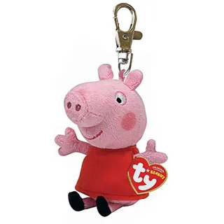 Ty Peppa Pig Clip 10 cm Rot