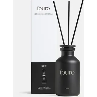 ipuro Classic Raumduft mit Stäbchen NOIR 75ml - orientalischer Raumerfrischer mit Rose, Patschuli, Sandelholz, Eukalyptus & Kokosnuss Duft - Diffuser mit Stäbchen - Lufterfrischer für die Wohnung