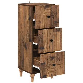 vidaXL Schubladenschrank 34,5 x 90 x 33 cm Braun
