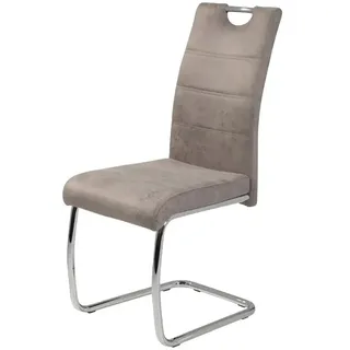 Hela Schwingstuhl Flora Vintage Mikrofaser beige