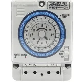 Tagesuhr, Mechanischer Zeitschalter, Stundenschalter, Pooluhr