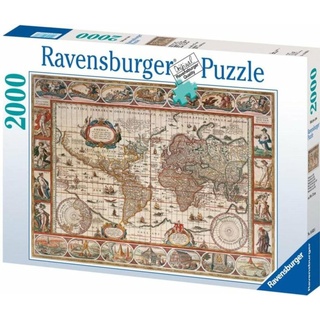 Ravensburger 16633 - RAVENSBURGER - Mappamondo 1650 - 2000 pz - Puzzle per Adulti (2000 Teile)