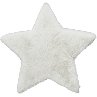 Kinderteppich  Stern , weiß , Synthetische Fasern , Maße (cm): B: 60 H: 2,5