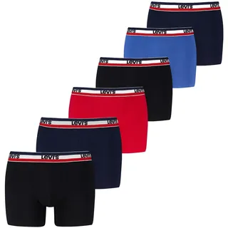 Levi's LEVIS MEN REPEAT SPW LOGO BOXER BRIEF schwarz/rot/blau L 6er Pack