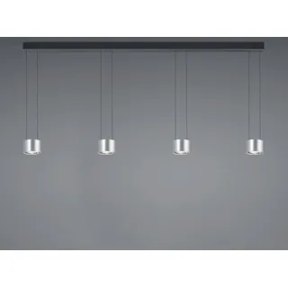 BANKAMP Impulse Flex LED-Hängeleuchte 4fl. nickel