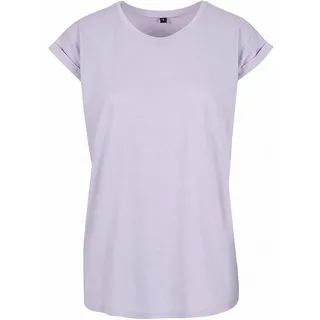 Build Your Brand Extended Shoulder Tee Lila XL