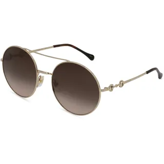 Gucci GG0878S Damen-Sonnenbrille Vollrand Rund Metall-Gestell, schwarz