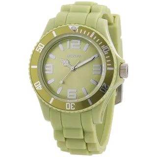 Oozoo Damen Armbanduhr mit Silikonband Silberfarbene arabische Zahlen und Indexe 43 MM Durchmesser in verschiedenen Variationen