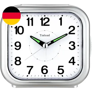 Seniorenwecker Extra Deutlich Analog Quarz Ohne Ticken Große Zahlen Extra Lautes