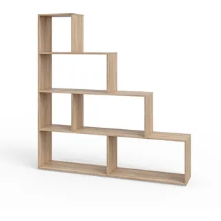 Vicco Treppenregal ASYM Bücherregal 40 x 30 x 180 cm Sonoma