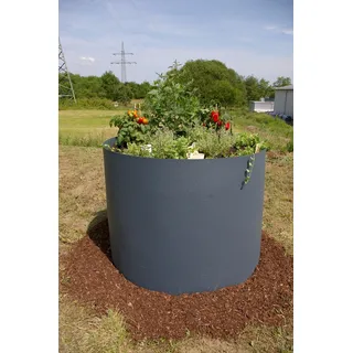 Hochbeet-Bausatz Kunststoff rund anthrazit D=100cm H=80cm